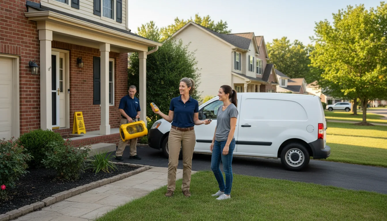 Residential water damage restoration in Lone Tree, CO